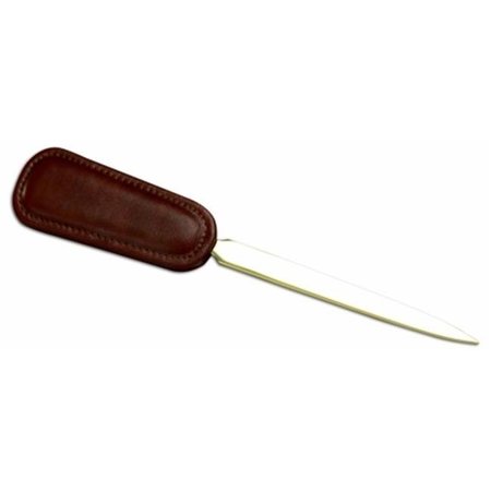 DACASSO Dacasso A3027 9.5" Leather Letter Opener - Mocha A3027